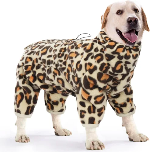 Vista 26 de ROZKITCH Abrigo térmico de invierno para perro, pijama de forro polar suave, resistente al viento, chaqueta cálida para clima frío, chaleco