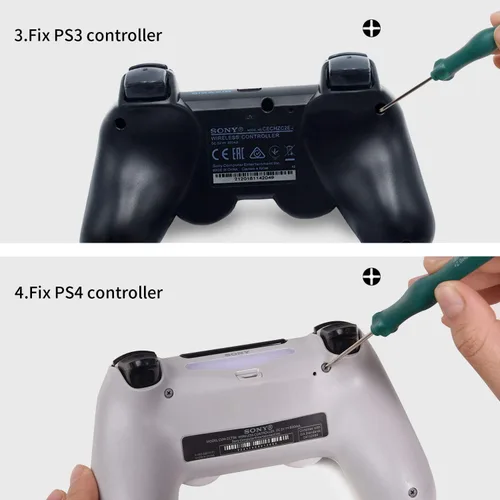 Vista 3 de JAOYSTII T6 T8 T9 T10 Xbox One Juego de destornilladores de seguridad 9 en 1 Torx Kit de herramientas de reparación de destornilladores de seguridad