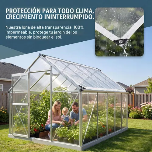 Vista 4 de Lona transparente resistente al agua, láminas de plástico de 0.551 in de grosor con ojales de metal, rollo de vinilo transparente resistente a