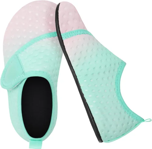 Vista 2 de Centipede Demon Zapatos de agua para niños y niñas, secado rápido, calcetines acuáticos para deportes, playa, natación, surf