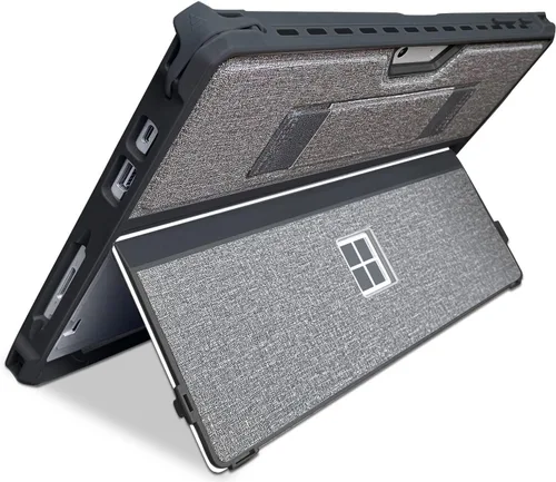 Vista 20 de Funda protectora resistente para Microsoft Surface Pro 7+/7/6/5/4/LTE de 12.3", con soporte para lápiz capacitivo y correa de mano, compatible