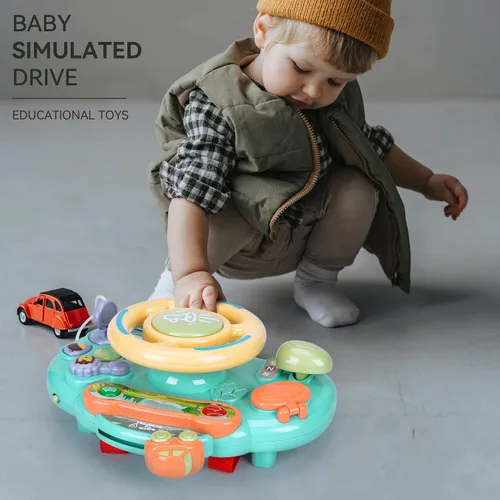 Vista 2 de Caterbee Juguetes para volante de conductor Baby Turn and Learn (azul)
