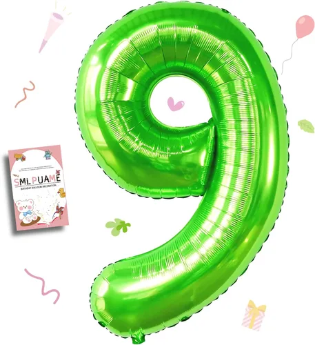 Vista 149 de Globos grandes de 40 pulgadas de números del 0 al 9, globos numéricos para decoración de fiesta de cumpleaños, globos de helio de aluminio
