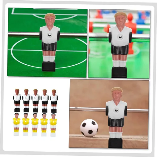 Vista 5 de BESPORTBLE Fútbol de mesa accesorio 10 unids resina jugador de fútbol figuras para futbolín juguete fútbol máquina piezas