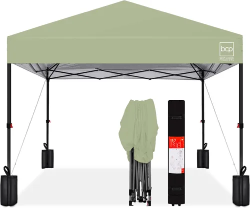 Vista 37 de Best Choice Products Carpa Toldo Desplegable de 10x10 pies para Instalación de 1 Persona, Refugio Portátil Instantáneo con Botón de 1 Toque