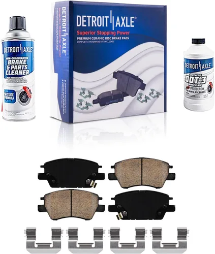 Vista 147 de Detroit Axle - Pastillas de Freno Delantero para Nissan Altima Maxima Sentra 350Z Cube Juke Versa INFINITI G35 I30 I35 Suzuki SX4 Crossover