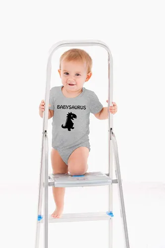 Vista 3 de AW Fashions Babysaurus - Baby Dino RawrSome T-Rex - Little Minisaurus - Lindo body de bebé de una pieza