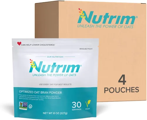 Vista 6 de Polvo de salvado de avena con 750 mg de beta glucano por porción, fibra soluble de fácil mezcla para el control del colesterol y el apoyo