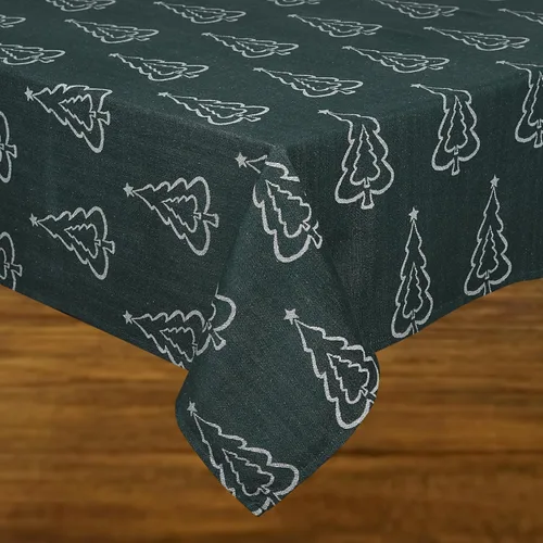 Vista 21 de Urban Villa - Mantel de mesa 100 % algodón, para uso diario, cenas familiares o fiestas en interiores o exteriores, a cuadros, color negro/blanco