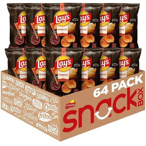 Vista 9 de Papas fritas con sabor a barbacoa de Lay's, bolsas de 1 oz, (paquete de 40) (el embalaje y la fórmula pueden variar)