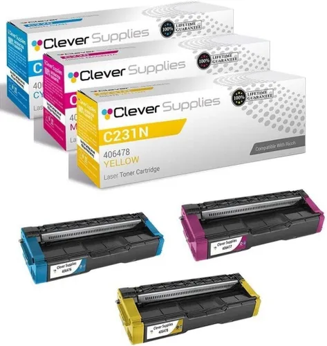 Vista 115 de CS - Cartucho de tóner compatible para Ricoh C220 406046 Color negro láser Aficio SP C220 Aficio SP C220A Aficio SP C220DN Aficio SP C220N Aficio SP