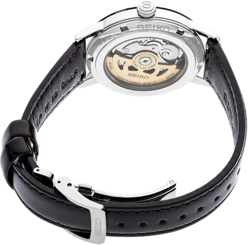 Vista 3 de SEIKO Presage Red SRPE41 Reloj automático de cuero marrón Rojo - Reloj automático