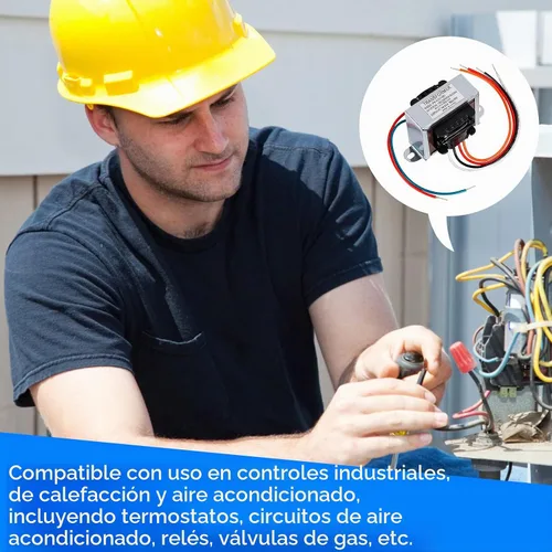 Vista 13 de 24V 40VA Control Transformer, Primary 120/208/240V, Secondary 24V Isolation Transformer with Foot Mount for HVAC Furnace Multi Tap