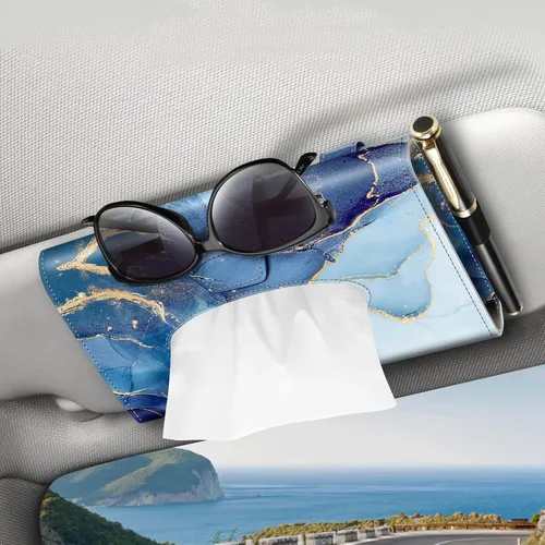 Vista 8 de CaseBot - Soporte de pañuelos para visera de coche, soporte de servilletas para visera de sol, porta mascarillas para coche, caja de pañuelos