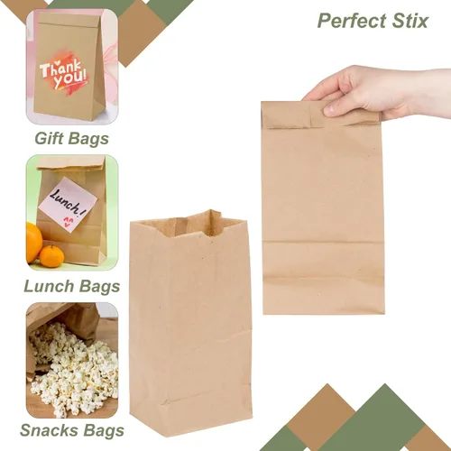 Vista 3 de Perfect Stix - Bolsa marrón Perfect Stix de 4 libras 40 - 2 mwhite Bolsa marrón de 4 libras - Paquete de 40 bolsas