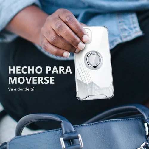 Vista 6 de Silverback Funda transparente diseñada para iPhone 11 con soporte de anillo