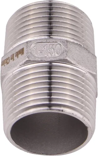 Vista 6 de Boquilla hexagonal macho NPT de 1 pulgada - DERPIPE acero inoxidable 304 roscado para kit de preparación, aplicación de tuberías caseras