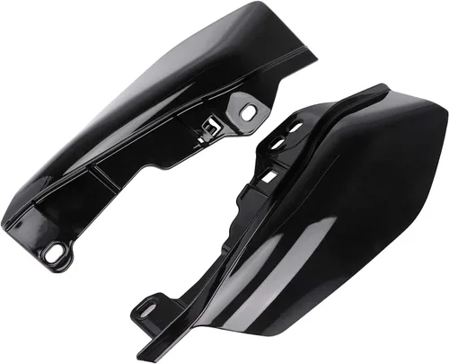 Vista 2 de Deflector de aire de marco medio negro escudo térmico para Harley Electra Glide Road Glide Road King Street Glide Tri Glide 2017 2018 2019