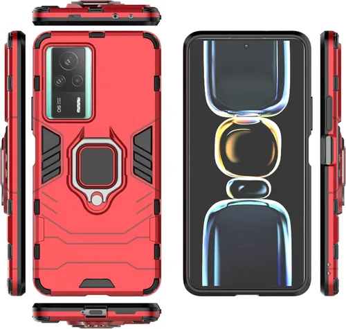Vista 15 de Funda para Xiaomi Poco F5 5G, soporte magnético para automóvil para Xiaomi Poco F5 5G 23049PCD8G/Redmi Note 12 Turbo 5G 23049RAD8C0 Case Negro