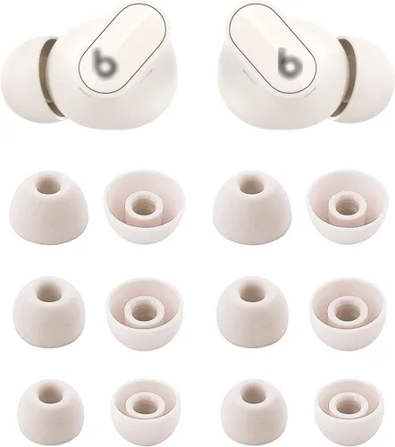 Vista 10 de ALXCD Almohadillas compatibles con Beats Studio Buds, S, M, L, 3 tamaños, 6 pares de auriculares de silicona suave, repuesto para Beats Studio Buds