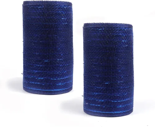Vista 47 de YYCRAFT Paquete de 2 cintas de malla de polímero metálico de 6 pulgadas (total 20 yardas, verde manzana)