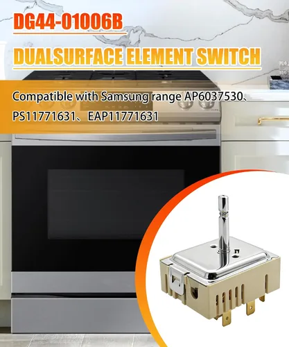 Vista 3 de Interruptor infinito de superficie dual compatible con Samsung/interruptor de control de horno de estufa (DG44-01006B)