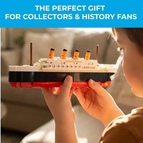 Vista 7 de Brick Loot Titanic - Juego de construcción para adultos y niños a partir de 6 años, kit compatible con modelo de mini barco de ladrillo