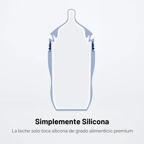 Vista 6 de Comotomo Biberón de silicona Gen 2 – Lanzamiento 2026 (8 onzas) – Biberón suave de cuello ancho para una alimentación cómoda con doble ventilación