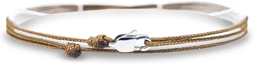 Vista 14 de Made by Nami Surfer Anklet with Snap Hook Clasp Waterproof & Adjustable Thin String Ankle Bracelets for Women and Men Handmade Jewelry for Beach and