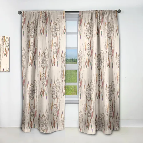Vista 24 de DesignQ Panel de cortina bohemio y ecléctico 'Ethnic Pattern', 18645, 52x90, (abstracto-bohemio)