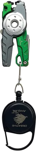 Vista 6 de Creative Angler Herramienta de pesca múltiple: cortador de línea de pinzas, herramienta de amarre de nudos, limpiador de ojos de gancho, afilador