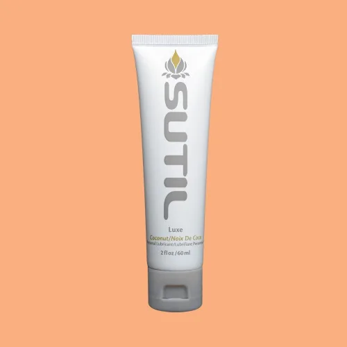 Vista 8 de SUTIL Lubricante personal a base de agua, sabor a coco, ligero, antiadherente, deslizamiento de larga duración con ácido hialurónico, sin glicerina