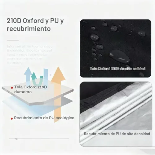 Vista 4 de Funda para motocicleta para todas las estaciones, calidad universal de clima, impermeable, protección solar al aire libre, refugio para scooter, a