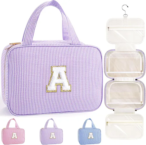 Vista 14 de TOPEAST Regalos de Navidad para Mujeres, Adolescentes y Niñas - Bolsa de Aseo Colgante de Viaje y Bolsa de Maquillaje, Bolsa de Aseo Personalizada