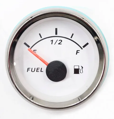 Vista 5 de Medidor de nivel de combustible digital de 2" 0-190ohm con fondo de color rojo claro 52mm 12V/24V con soporte para medidor