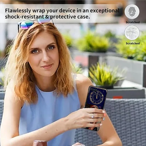 Vista 3 de Rossy Funda para Motorola Razr Plus 2023 para Moto Razr+ 2023 con patrón de niña africana para mujeres y hombres, ultra delgada, ligera