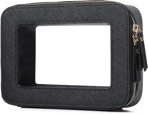 Vista 35 de Bolsa de maquillaje transparente (negro L)