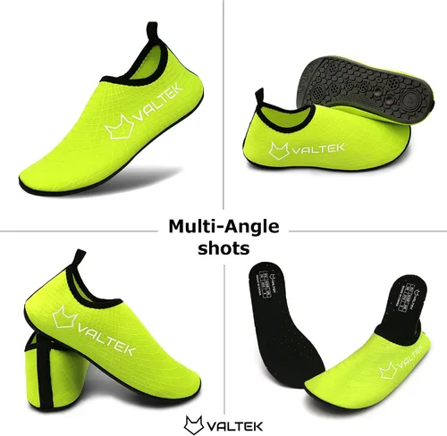Vista 7 de VALTEK Zapatos de agua Paleos - Calcetines de yoga descalzos para playa, natación, Aqua Surf al aire libre para hombres y mujeres