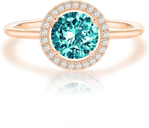 Vista 12 de PAVOI - Anillos chapados en oro de 14K con cristal de piedra natal Anillos para mujer