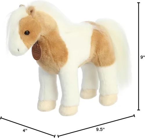 Vista 7 de Aurora® Exquisito peluche Breyer® Chincoteague Pony - Detalles realistas - Juego imaginativo - Marrón 11 pulgadas