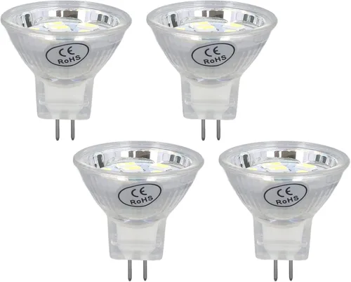 Vista 2 de Bombillas halógenas, bombilla MR11 3W 300lm lámpara con 9 cuentas base de doble pin para lámpara de paisaje, luces estroboscópicas intermitentes