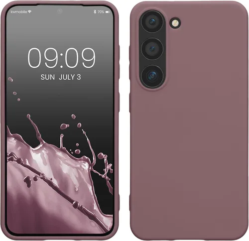 Vista 50 de kwmobile Funda compatible con Samsung Galaxy S23 - Funda protectora de silicona TPU suave y delgada - Piedra antigua