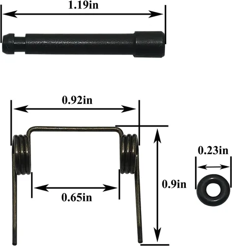Vista 2 de Juego de 10 resortes alimentadores de clavadoras 877761 para clavadoras de bobina para techos de bobina, compatible con clavadoras de bobina NV45AA