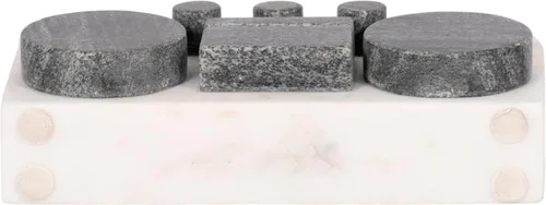 Vista 10 de Sagebrook Home Figura moderna Boombox – Decoración decorativa hecha a mano de piedra y mármol – Decoración contemporánea para el hogar y la oficina