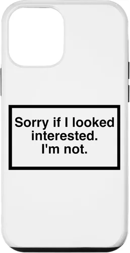 Vista 16 de Sorry if I Looked Interested. I'm not. Funny Phone Mask Case for iPhone 17