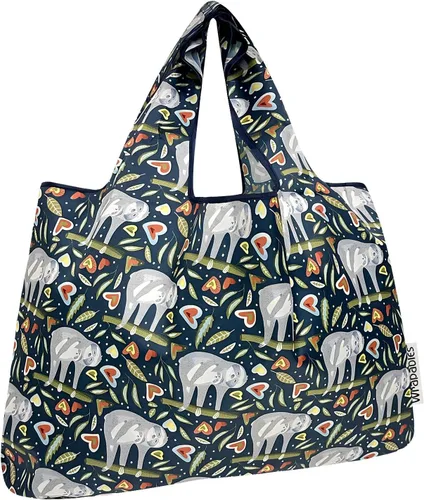 Vista 9 de allydrew Bolsas de comestibles reutilizables de nailon plegables grandes
