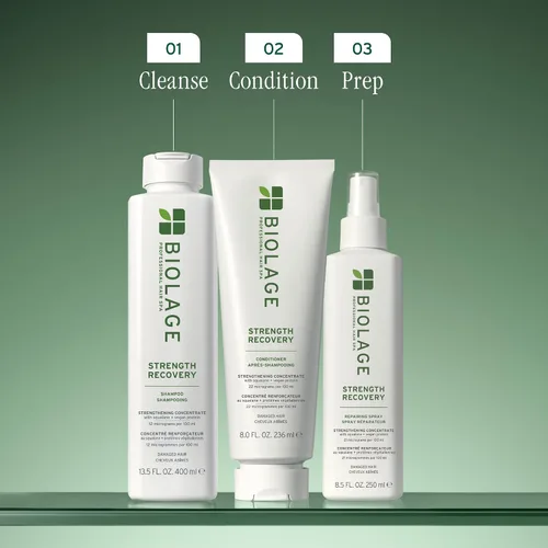 Vista 5 de Biolage Strength Recovery Repairing Spray - Leave-In Treatment, Strengthens & Repairs Damaged Hair, Heat Protectant, Detangling Leave-In Treatment