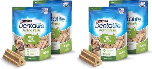 Vista 13 de DentaLife ActivFresh - Paquete de 2 masticables para perros pequeños, masticables dentales para refrescar el aliento, sabor a pollo, 13.5 onzas cada