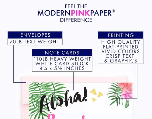Vista 3 de Modern Pink Paper Invitaciones de despedida de soltera de oro rosa con sobres, elegantes invitaciones de despedida de soltera con efecto