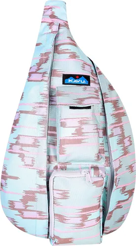 Vista 5 de KAVU - Bolsa de hombro cruzada, compacta y ligera, correa de cuerda